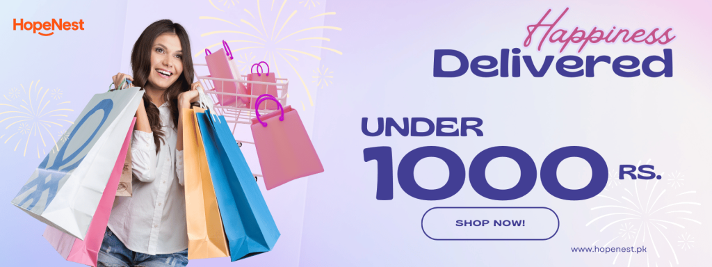 Shop under 1000 Rs only at Hope Nest